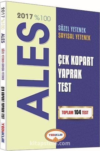 2017 %100 ALES Çek Kopart Yaprak Test