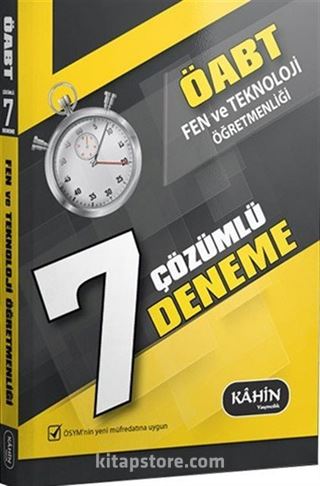 2016 ÖABT Fen ve Teknoloji Öğretmenliği 7 Çözümlü Deneme