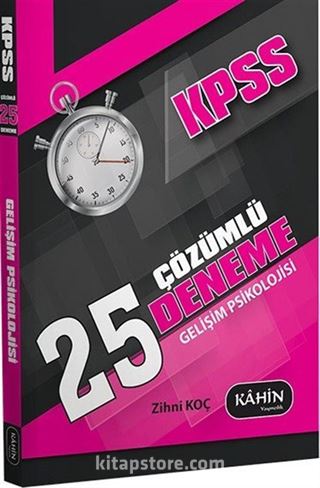 2016 KPSS Eğitim Bilimleri 25 Çözümlü Deneme Gelişim Psikolojisi