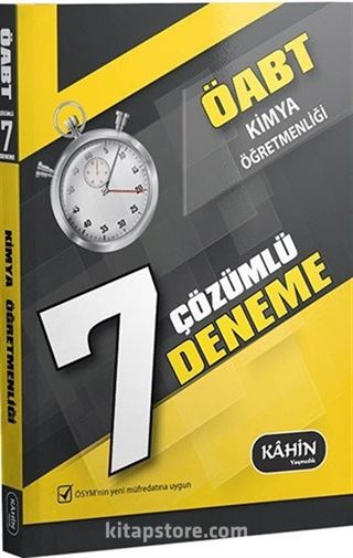 2016 ÖABT Kimya Öğretmenliği 7 Çözümlü Deneme