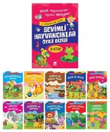 Sevimli Hayvancıklar Öykü Dizisi Düz Yazılı (10 Kitap Takım - Büyük Boy)