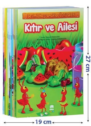 Sevimli Hayvancıklar Öykü Dizisi Düz Yazılı (10 Kitap Takım - Büyük Boy)