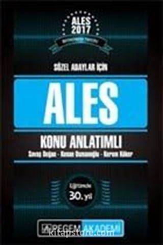 2017 ALES Sözel Adaylar için Konu Anlatımlı