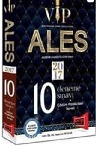 2017 ALES VIP Çözümlü Fasikül İlaveli 10 Deneme Sınavı