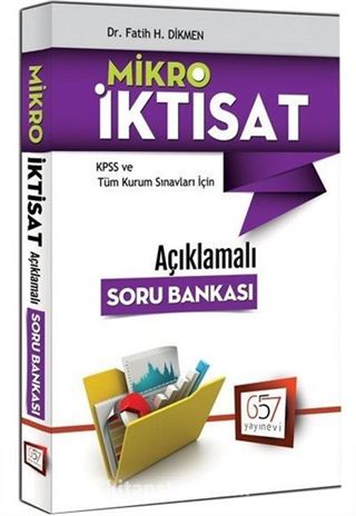 2017 KPSS A Grubu Mikro İktisat Açıklamalı Soru Bankası