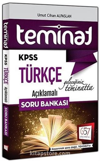 2017 KPSS Teminat Türkçe Açıklamalı Soru Bankası