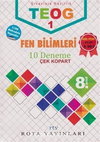 8. Sınıf TEOG 1 Fen Bilimleri 10 Deneme Çek Kopart