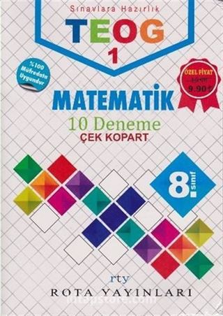 8. Sınıf TEOG 1 Matematik 10 Deneme Çek Kopart