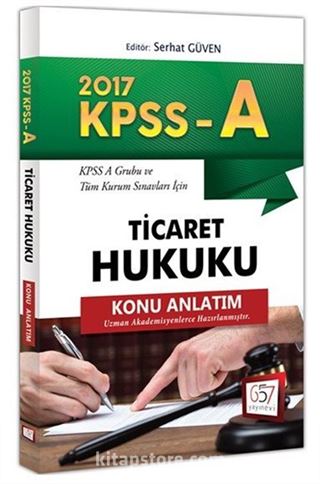 2017 KPSS A Grubu Ticaret Hukuku Konu Anlatım