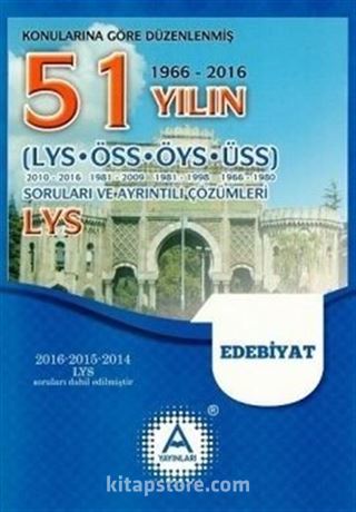 LYS Edebiyat 51 Yılın Çıkmış Soruları