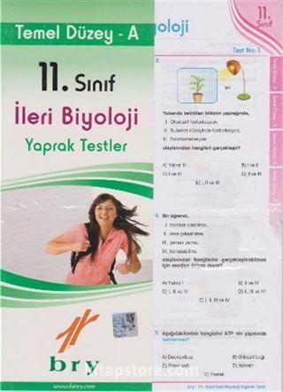 11. Sınıf İleri Biyoloji Yaprak Testler - Temel Düzey A