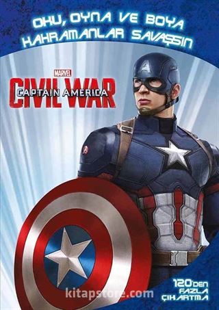 Marvel Captain America Civil War: Oku, Oyna ve Boya, Kahramanlar Savaşsın