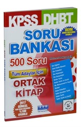 KPSS DHBT Soru Bankası 500 Soru Tüm Adaylar İçin Ortak Kitap