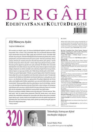 Dergah Edebiyat Sanat Kültür Dergisi Sayı 320 Ekim 2016