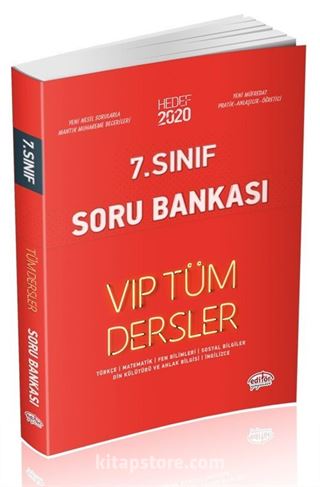 7. Sınıf Vip Tüm Dersler Soru Bankası