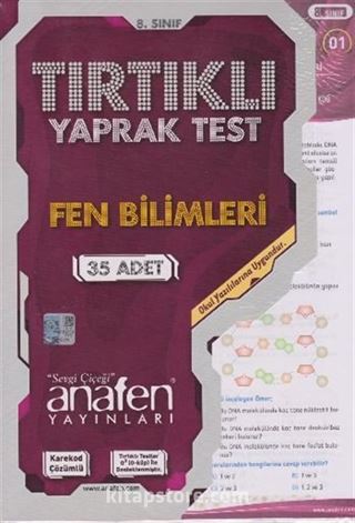 8. Sınıf Fen Bilimleri Tırtıklı Yaprak Test (35 Adet)