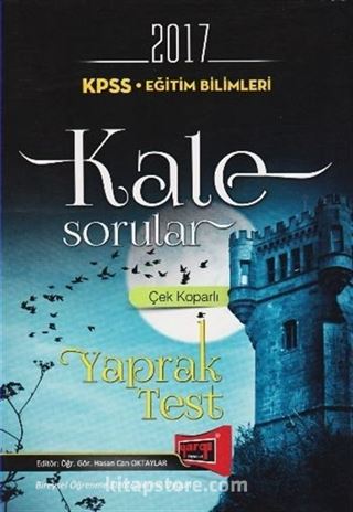 2017 KPSS Eğitim Bilimleri Kale Sorular Yaprak Test