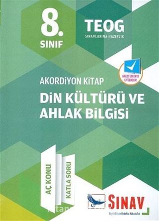 8. Sınıf Akordiyon Serisi Din Kültürü ve Ahlak Bilgisi Aç Konu Katla Soru