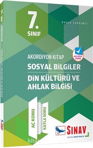 7. Sınıf Akordiyon Serisi Sosyal Bilgiler Din Kültürü ve Ahlak Bilgisi Aç Konu Katla Soru