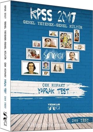 2017 KPSS Genel Yetenek Genel Kültür Çek Kopart Yaprak Test