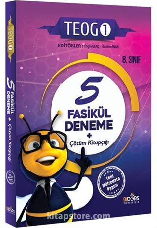 8.Sınıf TEOG 1.Dönem Tamamı Çözümlü 5 Fasikül Deneme