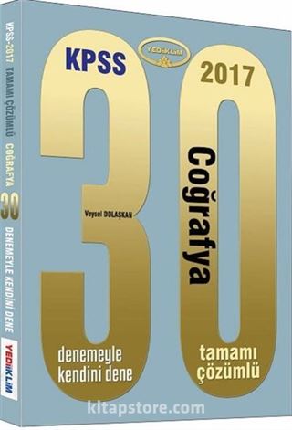 2017 KPSS Coğrafya 30 Çözümlü Deneme