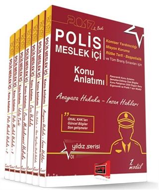 2017 Polis Meslek İçi Sınavlarına Hazırlık Konu Anlatımlı Modüler Set (7 Kitap)