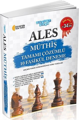 ALES Müthiş Tamamı Çözümlü 10 Fasikül Deneme