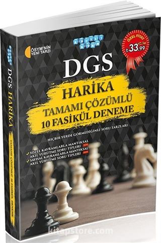 DGS Harika Tamamı Çözümlü 10 Fasikül Deneme