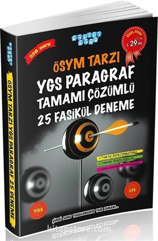 ÖSYM Tarzı YGS Paragraf Tamamı Çözümlü 25 Fasikül Deneme