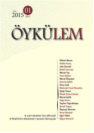 Öykülem Dergi Sayı: 1