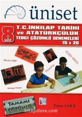 8. Sınıf TEOG 1 15x20 T.C. İnkılap Tarihi ve Atatürkçülük Çözümlü Denemeleri