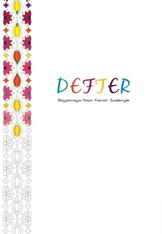 Defter - Boyamaya Hazır Kenar Süsleriyle