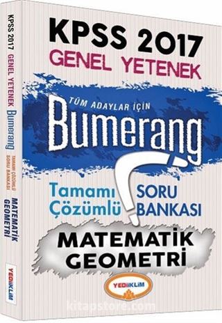 2017 KPSS Bumerang Matematik Geometri Tamamı Çözümlü Soru Bankası