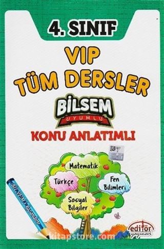 4. Sınıf Vip Tüm Dersler Bilsem Konu Anlatımlı