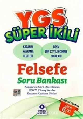 YGS Süper İkili Felsefe Soru Bankası