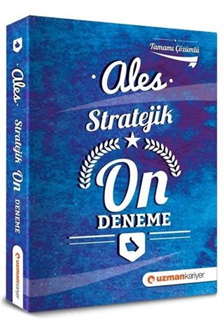 ALES Stratejik 10 Deneme Sınavı Tamamı Çözümlü