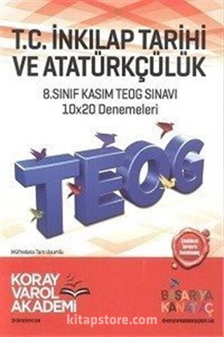 8. Sınıf TEOG 1 T.C. İnkilap Tarihi ve Atatürkçülük 10x20 Deneme