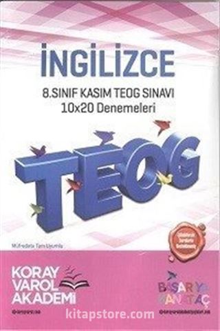 8. Sınıf TEOG 1 İngilizce 10x20 Deneme