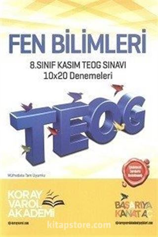 8. Sınıf TEOG 1 Fen Bilimleri 10x20 Deneme