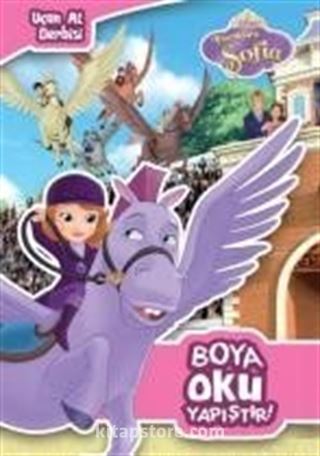 Disney Prenses Sofia Uçan At Derbisi Boya Oku Yapıştır