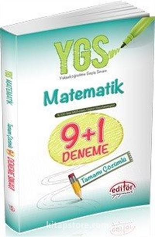 YGS Matematik 9+1 Deneme Tamamı Çözümlü