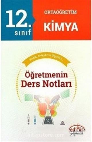 12. Sınıf Ortaöğretim Kimya Öğretmenin Ders Notları