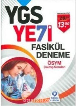 YGS 7'li Fasikül Deneme ÖSYM Çıkmış Soruları