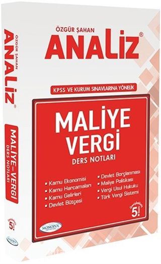 2017 KPSS A Grubu Analiz Maliye Vergi Ders Notları