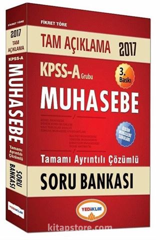 2017 KPSS A Muhasebe Tamamı Ayrıntılı Çözümlü Soru Bankası