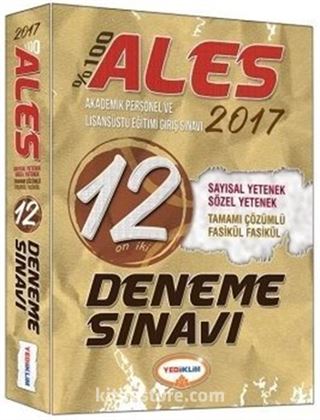 2017 %100 ALES 12 Çözümlü Deneme Sınavı