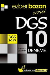 2017 DGS Ezberbozan Serisi Tamamı Çözümlü 10 Deneme