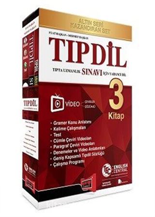 2017 TIP DİL Tıpta Uzmanlık Sınavı İçin Yabancı Dil Modüler Set (Konu Anlatımlı + 7 Deneme + Sözlük)