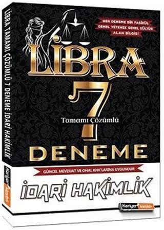 2017 İdari Hakimlik Libra Tamamı Çözümlü 7 Deneme Sınavı